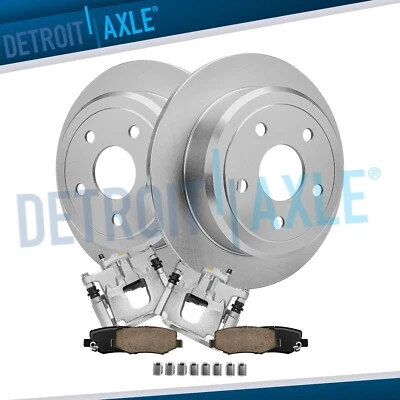 Kit de pastillas de freno de rotores de disco traseros para Jeep Wrangler JK 2007-2017 Foto 1 de 4