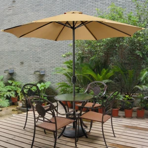 Patio Umbrella Replacement Canopy Parasol Top Cover 6rib 8 Rib Outdoor Market - Picture 1 of 12