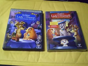 (2) Disney Lady and the Tramp DVD Lot: Lady & Tramp I & II (NEW) - Picture 1 of 1
