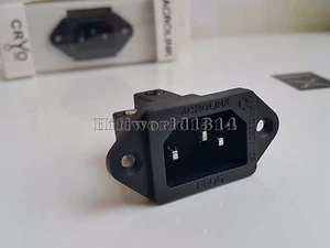 HIFI Pure copper Rhodium plated IEC 320 C14 Power Inlet Socket Chassis - Picture 1 of 7