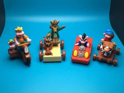 Juego completo de 4 cerdos Piggsburg 1990 McDonald's Happy Meal juguetes Fox Cars  Foto 1 de 4