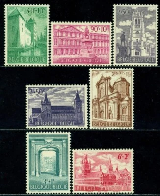 Belgium 1962 Castle,Royal Library,Basilica,Monument,Church,Abbey,Mi.1265,MNH - Image 1 of 2