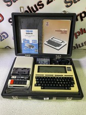 Vintage Radio Shack TRS-80 Model 100 Portable Computer with CCR-81 Recorder
