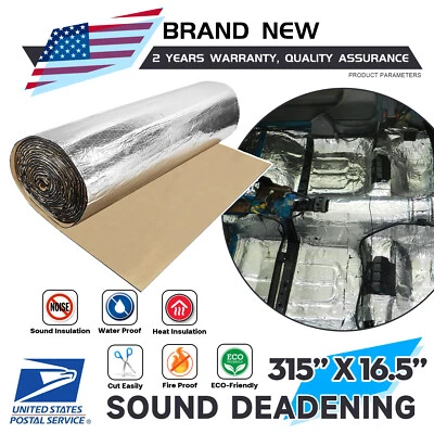 36sqft Sound Deadener Car Insulation Automotive Heat Shield Self-adhesive Mat - Image 1 of 4