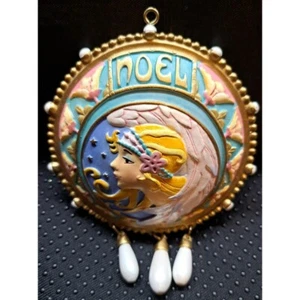 Angel of the Season Carlton Cards Art Nouveau Art Deco Style Ornament NOEL 2007 - Picture 1 of 2