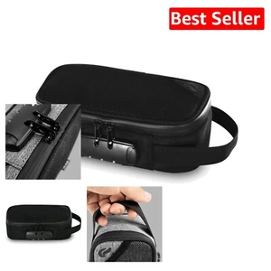 Compact Smell-Proof Storage Case with Weather-Resistant Zipper & Combo Lock - Picture 1 of 11