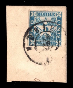 MOMEN: US CSA #58X2 IMPERF PROVISIONAL USED LOT #95201* - Picture 1 of 2
