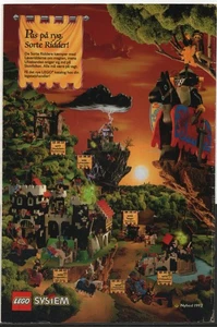 LEGO ADVERTISING INSERTS # 5-2591 # CASTLE AND KNIGHTS # 1992 # THE BLACK KNIGT - Picture 1 of 1