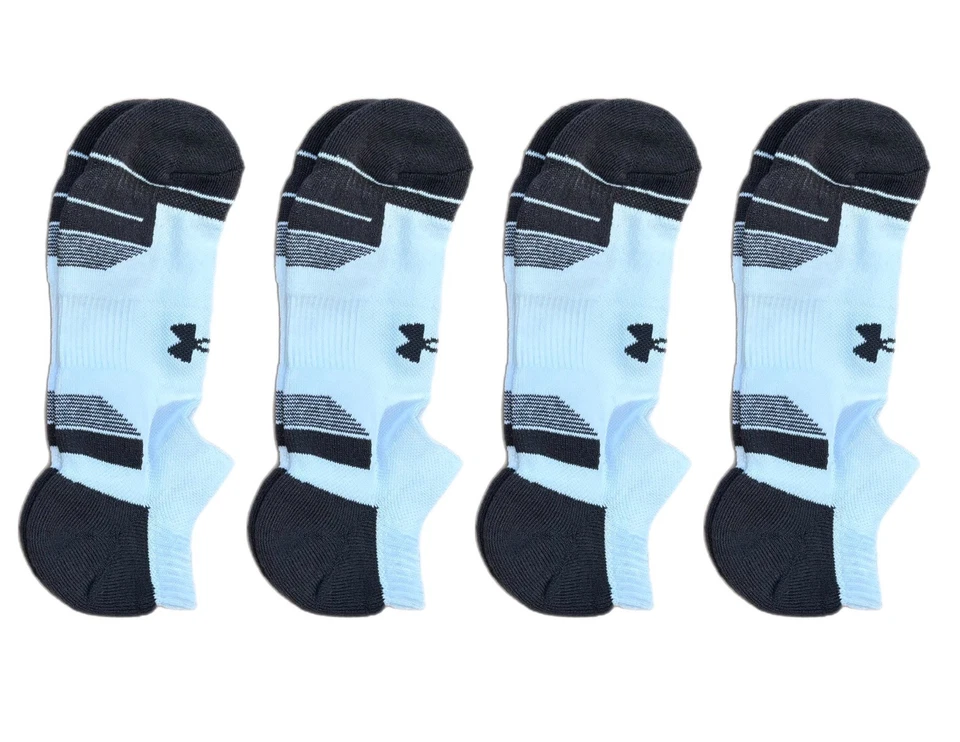 4 pares de calcetines Under Armour UA Performance Tech NO SHOW BLANCOS/GRISES GRANDES Foto 1 de 1