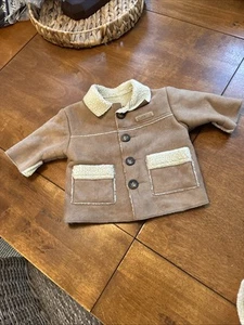 Oshkosh Infant Button Up Coat 3M Brown Boys NWOT - Picture 1 of 5