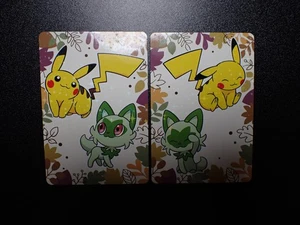 Pokemon Card Pronto Promo 2 SET Holo Pikachu Sprigatito #5971 EX - Picture 1 of 11