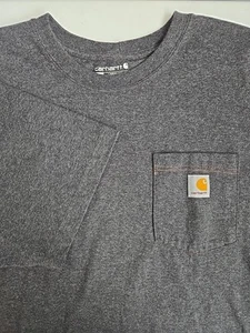Carhartt Men's XL Loose Fit Dark Gray Born from the Railroad Short Sleeve Tee - Picture 1 of 10