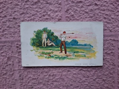 CWS - SPORTS SERIES (GROUND RICE SEMOLINA ADVERT)  # KNUR & SPELL (#46 OR 48) GD - Image 1 of 2