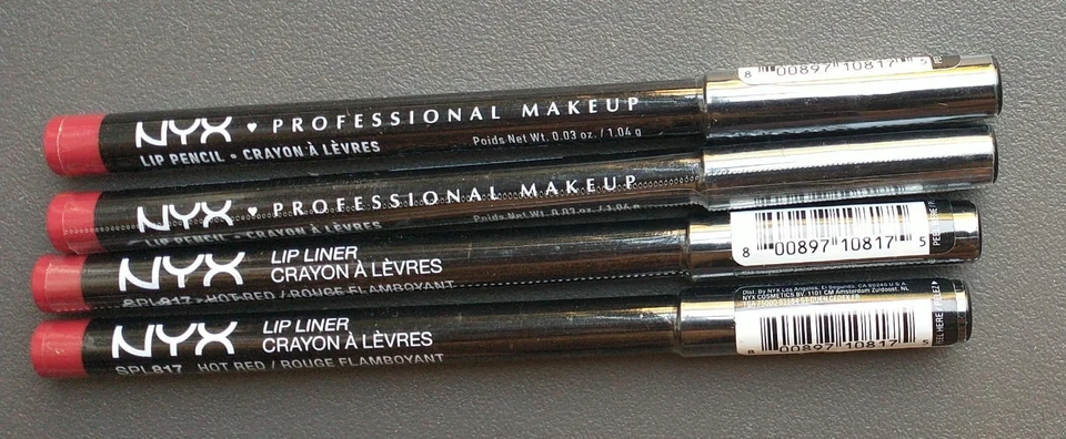 4 NYX Lip Liner Pencil  817 HOT RED New - Image 1 of 1