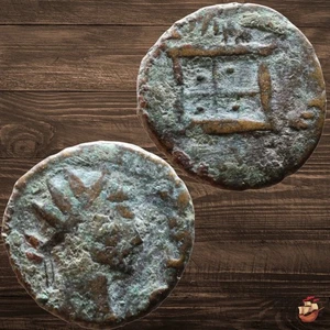 Late Roman coin - CLAUDIUS II (270-71) DIVO CLAVDIO CONSECRATIO altar Rome @a806 - Picture 1 of 6