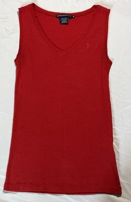 Camiseta sin mangas vintage Ralph Lauren Sport para mujer roja talla mediana Foto 1 de 4