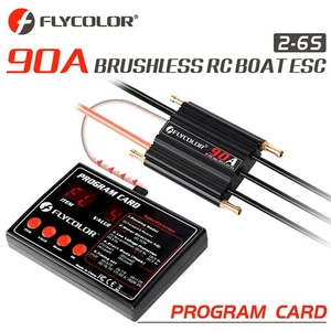 Flycolor 90A Brushless ESC &Program Card 2-6S for RC Electric Gasoline Jet Boats - Picture 1 of 24