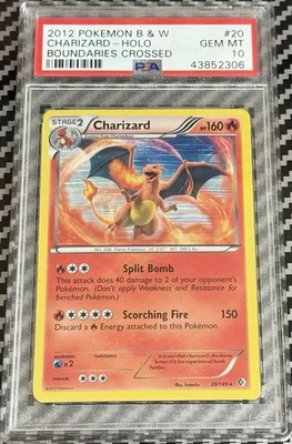 2012 Boundaries Crossed #20 Charizard Holo PSA 10 Card Trusted Seller! GEM MINT! - Image 1 of 4