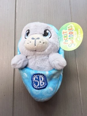 Fiesta Plush Baby White Seal Pup Swaddle Babies Stuffed Animal VERNON 5.5 in - Image 1 of 4