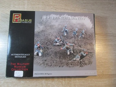 1/72 Pegaso Primera Guerra Mundial Infantería Francesa 1917/1918 Caja Abierta 60 Figuras Kit 7199. Foto 1 de 4