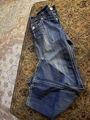 Pantalones de mezclilla MEK para mujer Ciudad del Cabo Bootcut medidas desgastadas 33x30 Foto 1 de 4