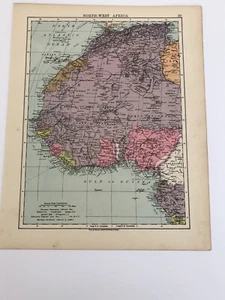 Map 1935: Australia, North West Africa Print Maps Vintage Original #39 - Picture 1 of 12