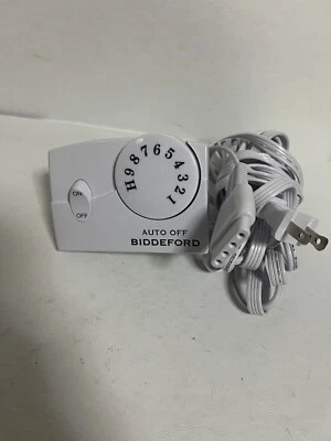 Biddeford TC11BA Electric Heating Blanket 4-Prong Controller White Heat Control - Image 1 of 4