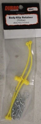 DUBRO Racing Body-Klip ?Retainer # 2247 Yellow RC Car Parts - Image 1 of 4