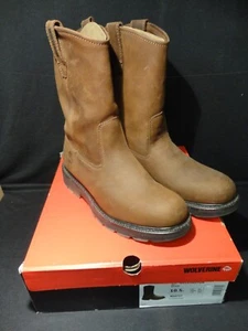 Wolverine Work Boots - Wellington Soft Toe Brown- New In Box 10.5 - Picture 1 of 6