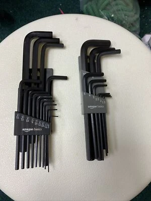 Amazon Basics Long Arm Metric Imperial Long Allan Hexagon Wrenches - 22pcs - Image 1 of 3