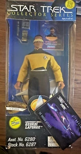 Star Trek Collectors Series 1995 Teniente Comandante Geordi LaForge + Juego de Cartas - Imagen 1 de 5