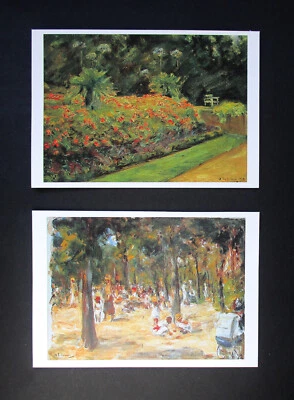 2 hermosas tarjetas artísticas Max Liebermann 1997 listas para enmarcar - otros pasatiempos Foto 1 de 3
