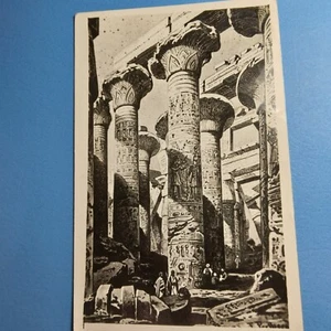 1949 Egyptian Postcard Showing Famous Massive Temple - Picture 1 of 3