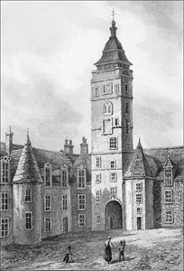 ÉCOSSE - LE COLLÈGE de GLASGOW - Gravure du 19e siècle - Imagen 1 de 2