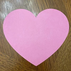 CR26 Paper Heart Cut Outs-3 Colors:White, Pink, Red-Great for Numerous Projects - Picture 1 of 6