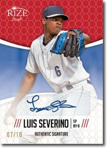 LUIS SEVERINO 2014 Rize Rookie Autograph RED AUTO RC #/10 - Picture 1 of 2