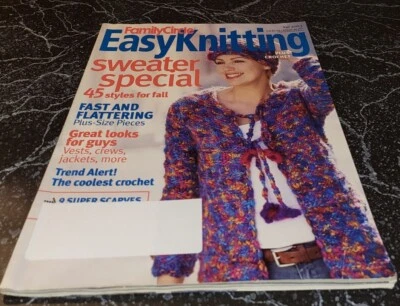 DQ3 FAMILY CIRCLE EASY KNITTING PLUS CROCHET, FALL 2003 - Image 1 of 4