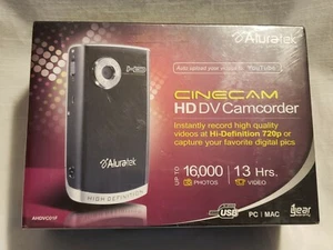 New & Sealed - Aluratek Cinecam HD DV Digital Hand Video Camcorder - 8MP 720P - Picture 1 of 7