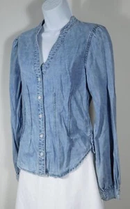 VERONICA BEARD JEANS Damen Denim Knopfleiste Baumwolle Stretch Langarm... - Bild 1 von 5