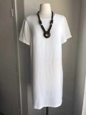 Felicity & COCO Sample Short Sleeve Shift Minimalist Chic Dress sz Small Elegant - Image 1 of 4