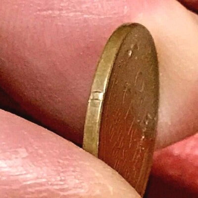 1920 LINCOLN WHEAT CENT COLLAR CUD ERROR - Image 1 of 4