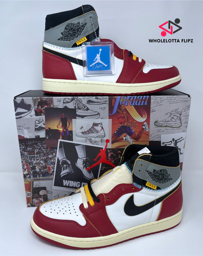 Union LA x Air Jordan 1 Retro High OG SP taglia 12 Chicago Red Shadow HV8563 600