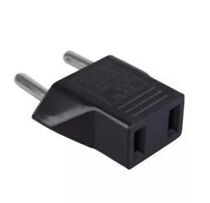 American USA to European EU Travel Adapter Power Jack Wall Plug Outlet Converter - Picture 1 of 4
