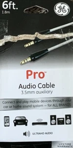 GE Pro - Cable de audio auxiliar de 3,5 mm - 6 pies - Imagen 1 de 2