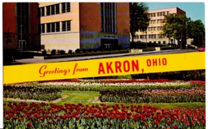 Postkarte University of Akron Stan Hywet Hall Ohio alt Vintage 0547 - Bild 1 von 2