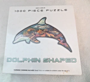 1000-teiliges Puzzle in Delfinform ungeöffnet hergestellt in den USA - Bild 1 von 4