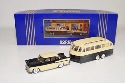 A38 1:43 NOREV SET REGALO SIMCA CHAMBORD + HENON CARAVAN VINTAGE IN SCATOLA R... - Immagine 1 di 4