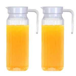 Acrylic Unbreakable Plastic Pitcher Heat Resistant Acrylic Pitcher With Lid - Picture 1 of 12
