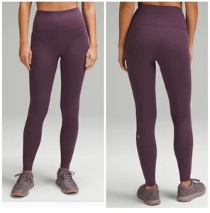 Lululemon Wunder Train High-Rise Ribbed Tight 25" size 2 NWT Grape Thistle - Picture 1 of 6
