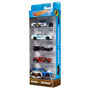 Hot Ruedas Batman V Superman DJD23 Mattel Nuevo Set De 5 Auto Dc Comics 3+ - Imagen 1 de 1